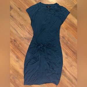 Aritzia Babaton Tie Front Green Midi Dress